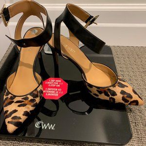 Nine west leopard slingbacks size 7